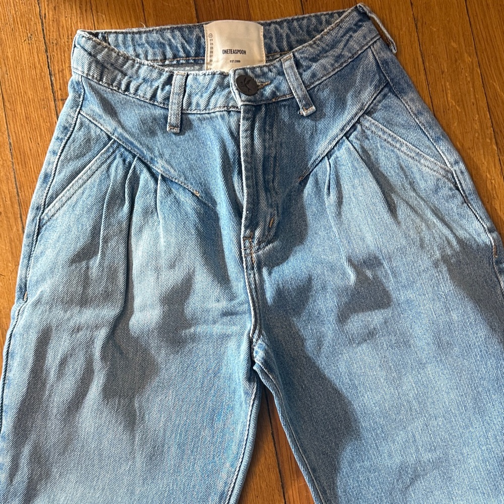 One Teaspoon Light Blue Denim Pants Size 22